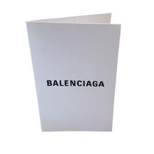 Balenciags Receipt / Gift Card Holder - Unused  Crisp Folded White Paper